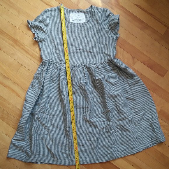notPERFECTLINEN NPL Natural Stripes Linen Mama Dress! Size M - Picture 7 of 7